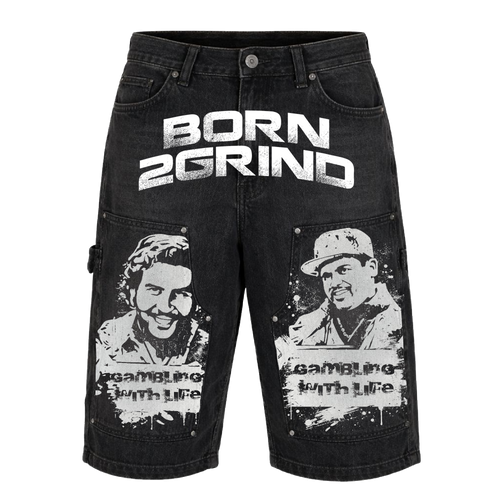 Born2Grind Denim Cartel Shorts