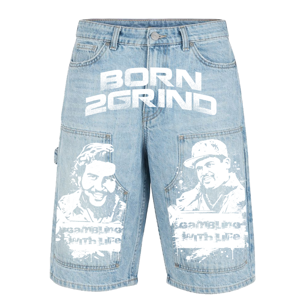 Born2Grind Denim Cartel Shorts