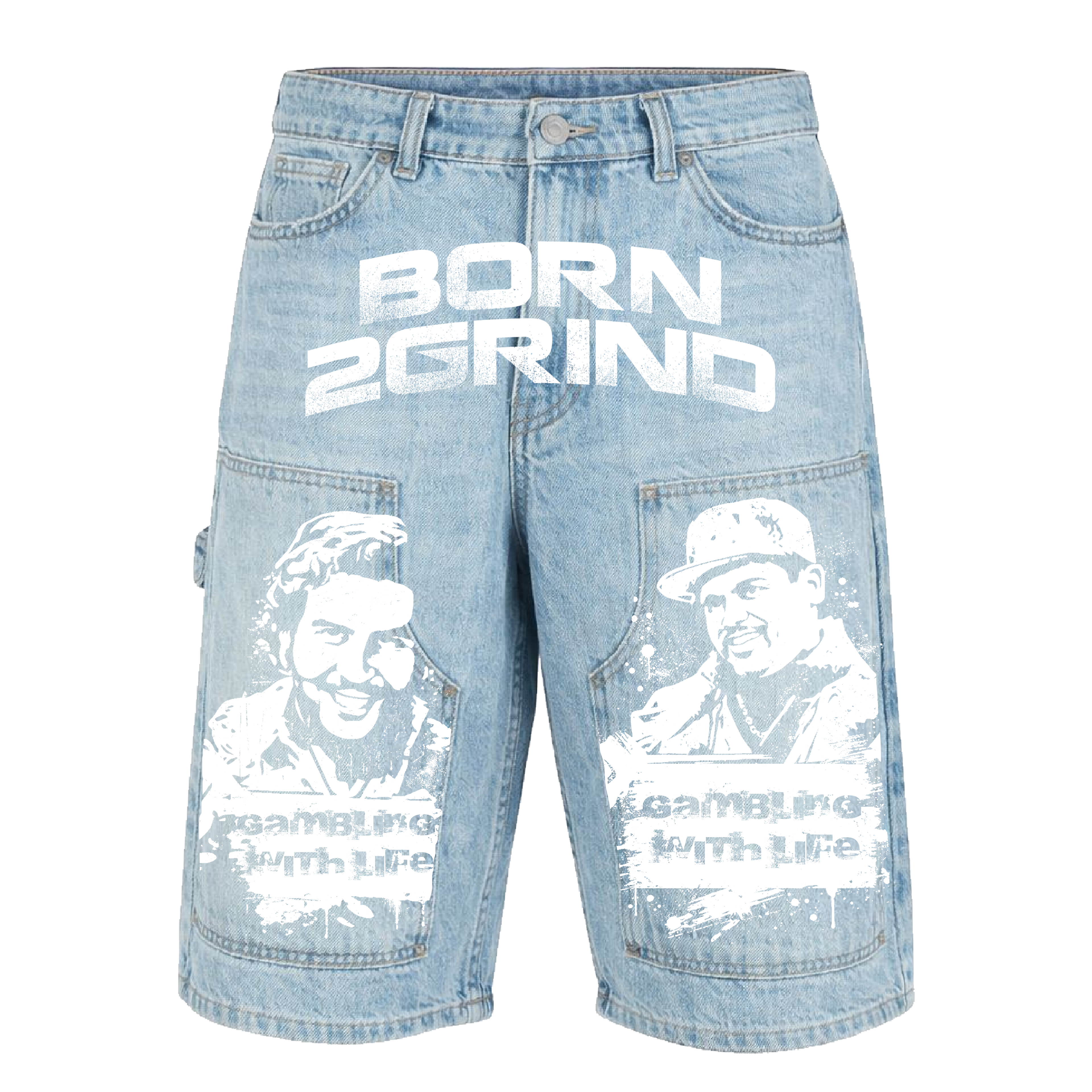 Born2Grind Denim Cartel Shorts